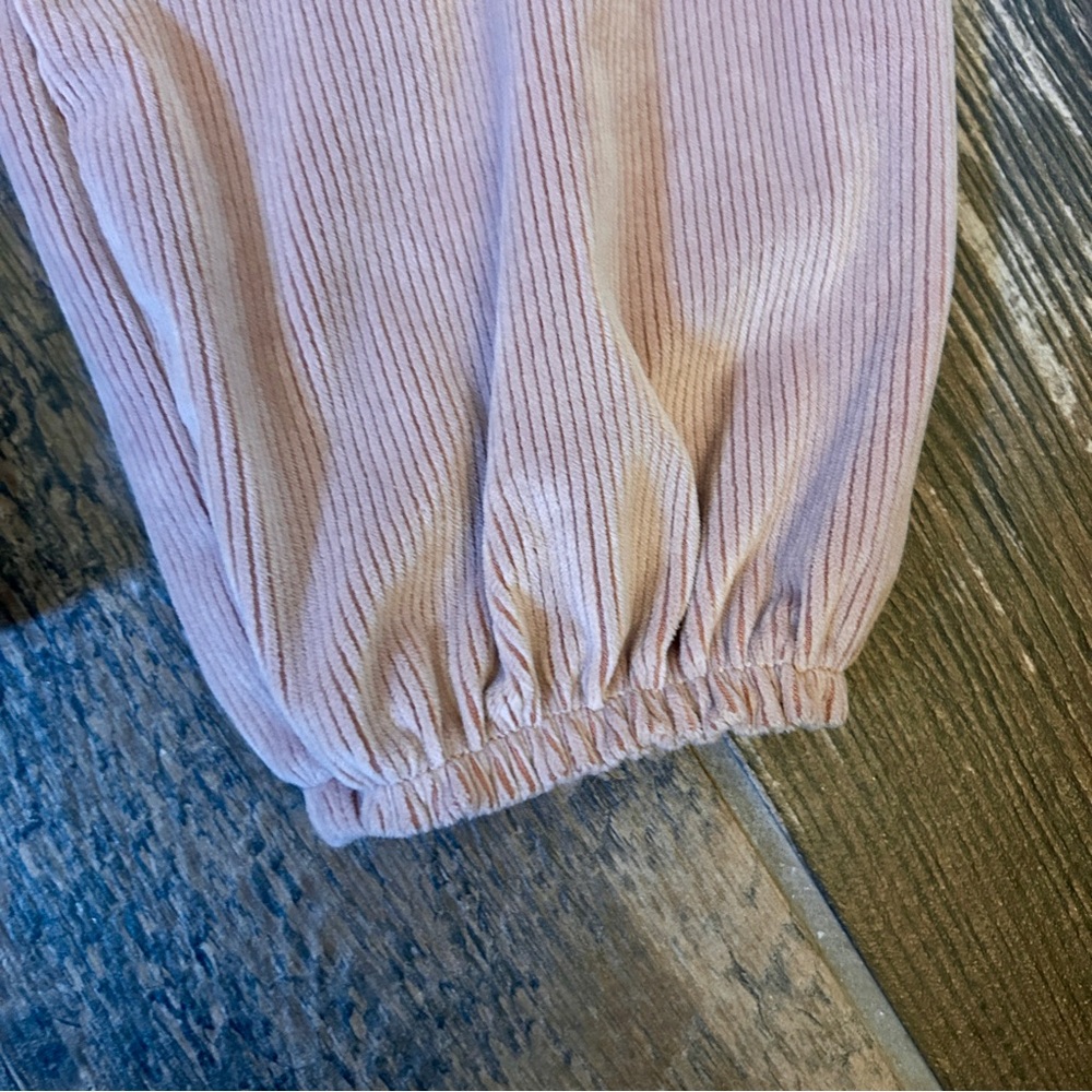 🌸 Madewell 🌸Blush Pink Velour Wrap Blouse in Size Small - Picture 4 of 6